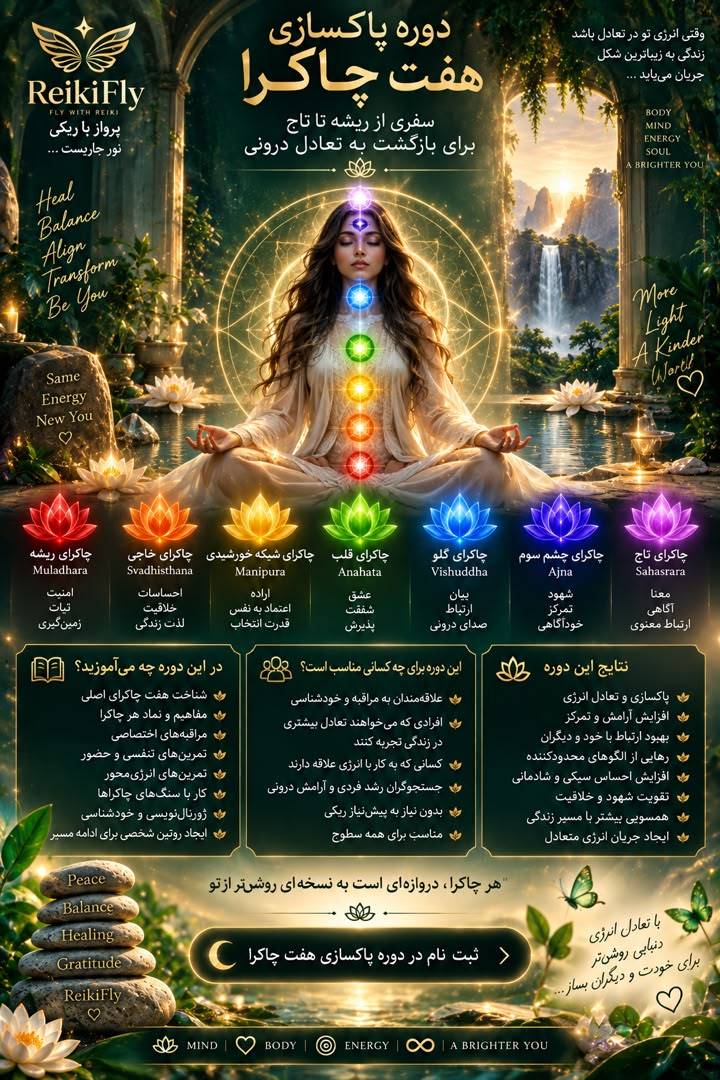 دوره پاکسازی هفت چاکرا